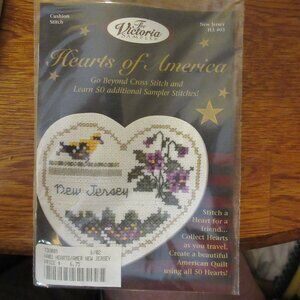 Hearts of America New Jersey Cushion stitch kit